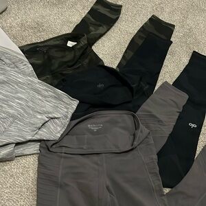 Athletic lot of leggings- lululemon, Alo, Athleta.